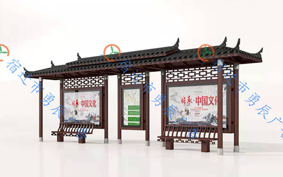 长沙仿古候车亭第二车发货